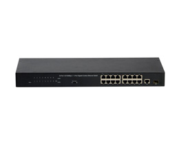 16-port 10_100mbps+1-port gigabit combo switch