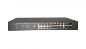 <b>16-port 10/100mbps + 2-port gigabit combo base-t/sfp multi-mo</b>