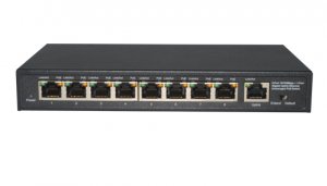 8-port 10/100mbps + 1-port gigabit  ethernet unmanaged poe s